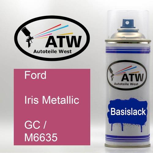 Ford, Iris Metallic, GC / M6635: 400ml Sprühdose, von ATW Autoteile West.